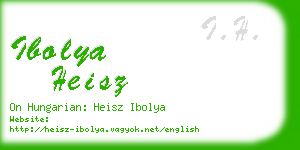 ibolya heisz business card